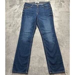 Ariat Classic Denim Jeans REAL High Rise Nadia Straight Stretch Womens Sz 34x36